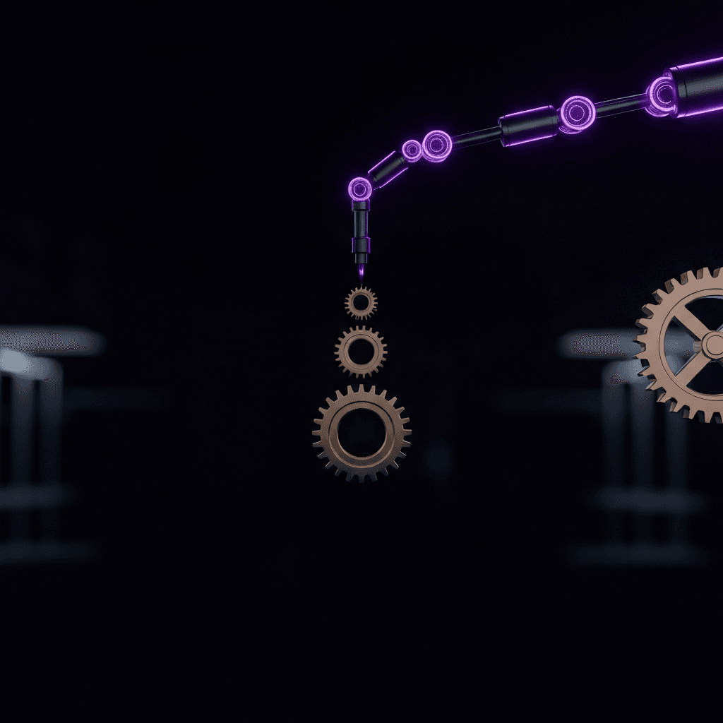 AI-powered robotic arm automates Glasgow SMB tasks: invoice processing, data entry. Boosts efficiency, saves 20+ hours weekly.